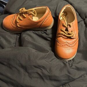 Classic Brown Kids Dress Shoes